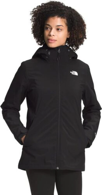 Pre-owned The North Face Carto Triclimate Womens Jacket In Tnf Black