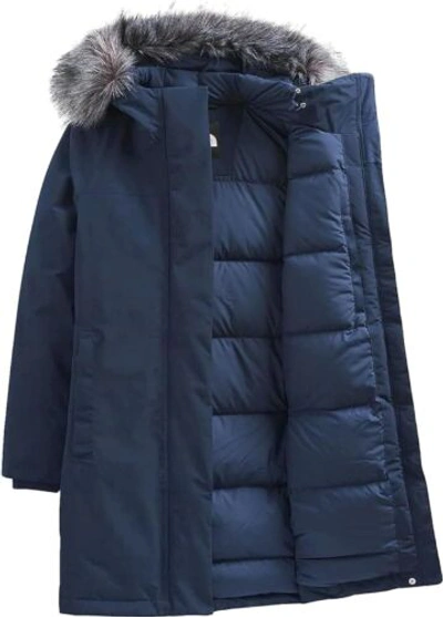 Pre-owned The North Face Women's Arctic Parka In Summit Navy/navy