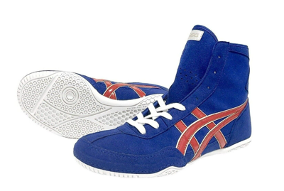 Pre-owned Asics Wrestling Shoes 1083a001 Ex-eo Twr900 Blue X Red X White Us7.5-11.5 Jp
