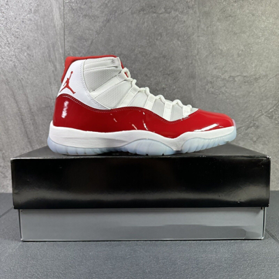 Pre-owned Jordan Air  11 Retro Cherry 2022 Size 10.5 Mens White Red Sneakers