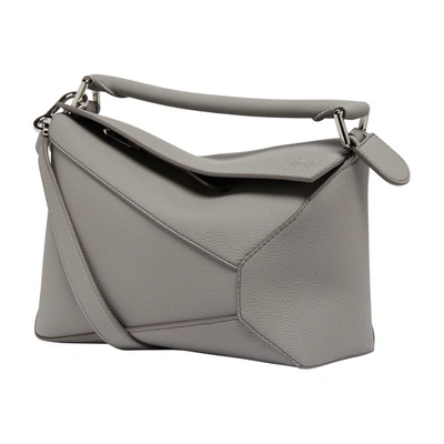 Loewe Puzzle Small Bag In Pearl_grey