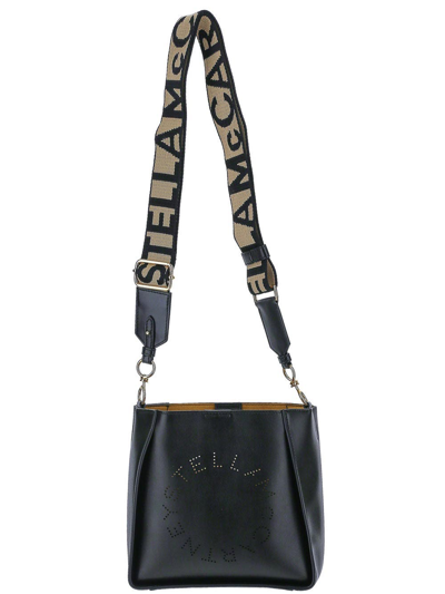 Stella Mccartney Black Logo Shoulder Bag