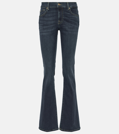 7 For All Mankind Midrise Bootcut Jeans In Purple