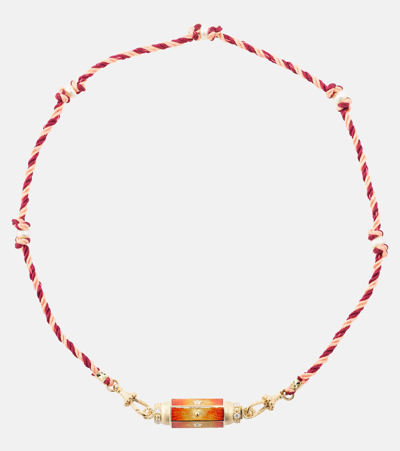 Marie Lichtenberg Baby 14kt Gold Necklace With Diamonds