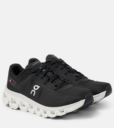 On Black Cloudflow 4 Sneakers In Black | White
