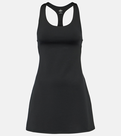 Alo Yoga Airlift Tennis Dress In Black
