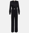 Gucci Jumpsuit Wool Belted Waist In Black