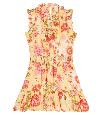 Poupette St Barth Kids' Triny Dress In Yellow