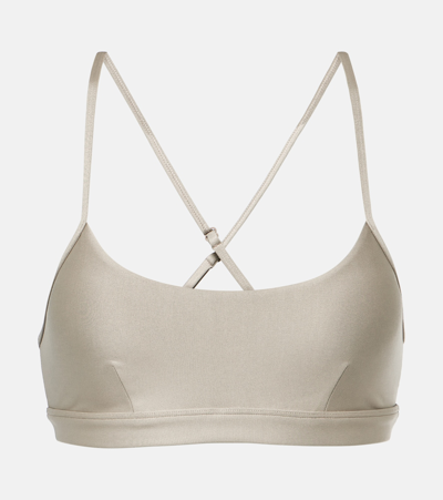 Alo Yoga Airlift Intrigue Bra In Gravel