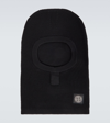 Stone Island Black Balaclava In Virgin Wool Men In Black