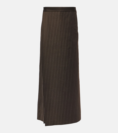 Jean Paul Gaultier Tattoo Tailored Trouser-skirt In Brown