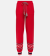 The Upside Keystone Jojo Embroidered Sweatpants In Red