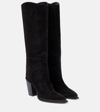 JIMMY CHOO CECE 80 SUEDE KNEE-HIGH BOOTS