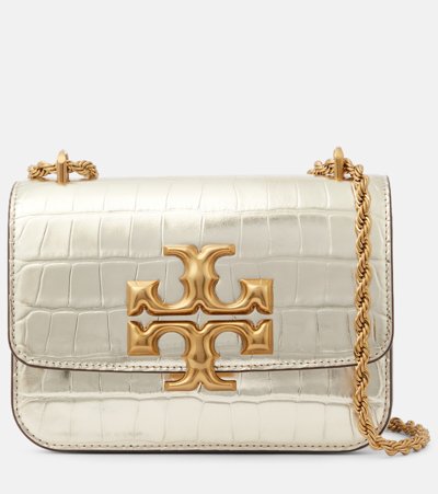 Tory Burch Eleanor Small Leather Shoulder Bag In Gold