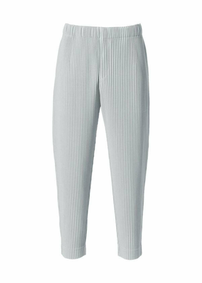 Pre-owned Issey Miyake Homme Plissé 2022 Ss Tapered Pants In Light Grey