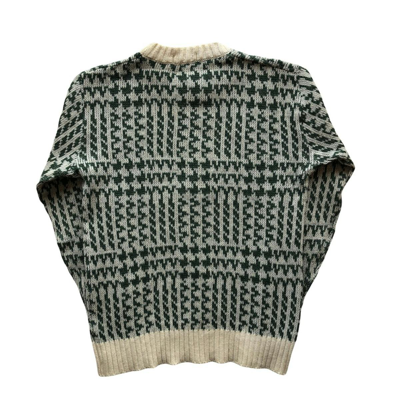 Pre-owned Aran Isles Knitwear X Coloured Cable Knit Sweater Vintage 80's Knitwear Sweater By Savilia Tokyo In Green