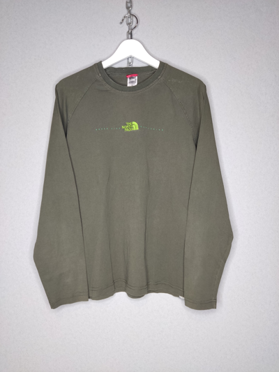 Pre-owned Outdoor Life X The North Face Tnf Vintage Long Sleeve Embroidered Center Logo Y2k Drill (size Medium) In Multicolor