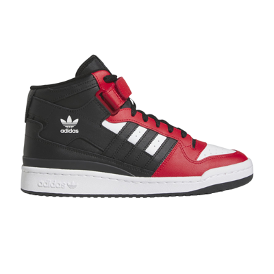 Pre-owned Adidas Originals Forum Mid 'scarlet Black White' In Red