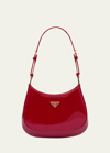 Prada Cleo Leather Shoulder Bag In F0e06 Cherry