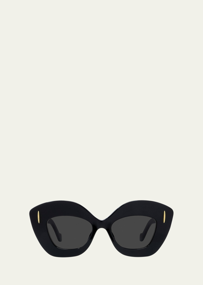 LOEWE ANAGRAM ACETATE BUTTERFLY SUNGLASSES