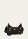 Prada Re-edition 2005 Nylon Shoulder Bag In F0632 Nero 1