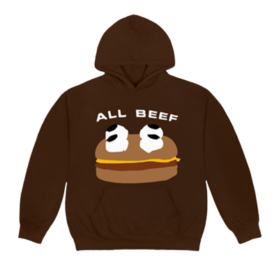 Pre-owned Cactus Plant Flea Market X Mcdonald's All Beef Hoodie 'chocolate' In Brown
