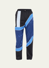 Ahluwalia Men's Multi-wave Patchwork Track Pants In Multicolor