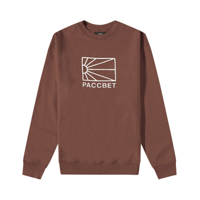 Pre-owned Rassvet X Paccbet Big Logo Sweatshirt 'brown'