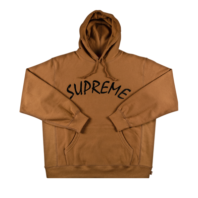 Pre-owned Supreme Ftp Arc Hooded Sweatshirt 'brown'