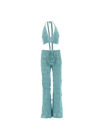 Akoia Swim Daisy Pant Set In Blue