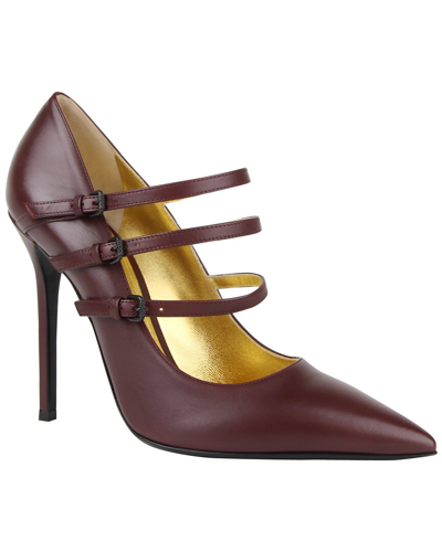 Bottega Veneta Leather Pump In Brown