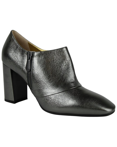 Bottega Veneta Womens Ankle Grey Metallic Leather Booties 443175 1117