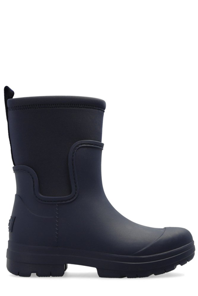 Ugg Kids Droplet Mid Rain Boots In Navy