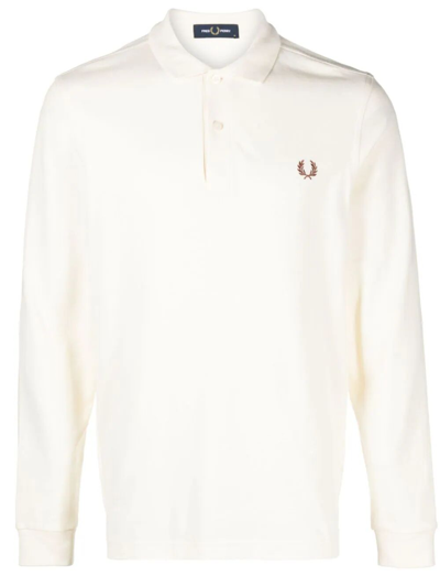 Fred Perry Fp Long Sleeve Plain Shirt Clothing In White