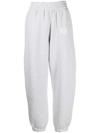 Alexander Wang Logo-print Track Trousers In Grey
