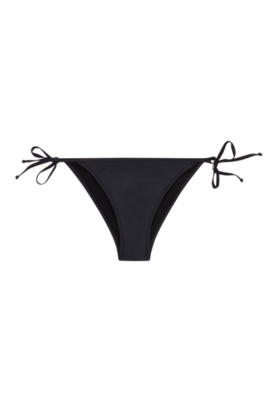 Diesel Maxi Logo Bikini Briefs In Recycled Nylon In Nero