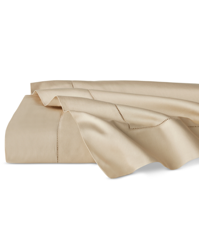 Sferra Fiona Sateen Cotton Flat Sheet, King In Sand