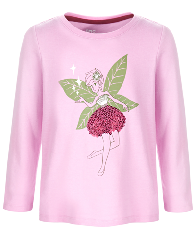Epic Threads Kids' Toddler Girls Fairy Printed Long-sleeve T-shirt, Created For Macy's In Sweet Wisteria