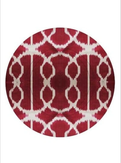 Les-ottomans Small Red Glazed Ceramic Dinner Plate  In Not Applicable