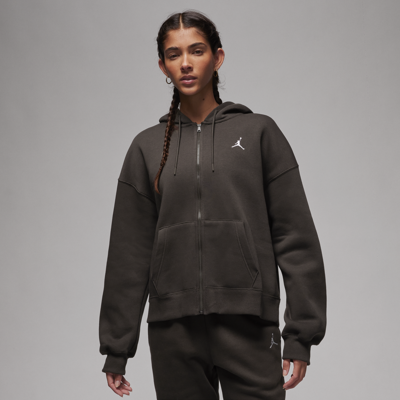 Jordan Women's  Brooklyn Fleece Full-zip Hoodie In Brown
