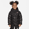 Nike Babies' Colorblock Chevron Puffer Jacket Toddler Jacket In Black
