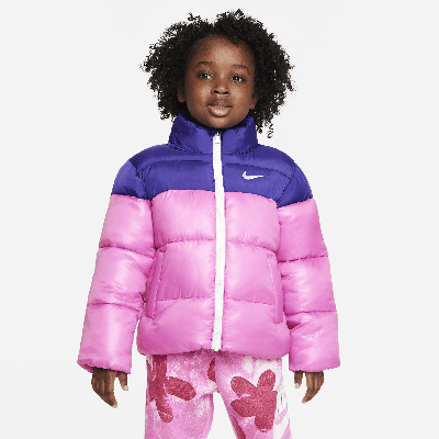 Nike Babies' Colorblock Puffer Jacket Toddler Jacket In Pink