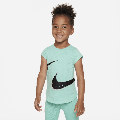 Nike Babies' Swooshfetti Logo Tee Toddler T-shirt In Green