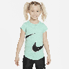 Nike Swooshfetti Logo Tee Little Kids T-shirt In Green