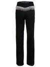Rotate Birger Christensen Twill High Rise Pants In Black