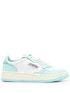 Autry Medalist Turquoise And White Sneakers In Bianco E Celeste