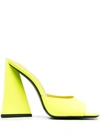 Attico Devon Mule 115 Synthetic Patent In Gold