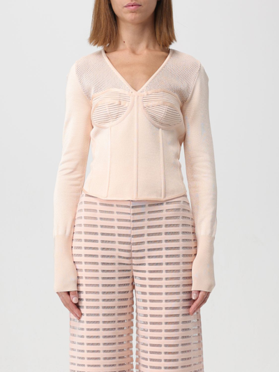 Genny V-neck Corset-style Top In Pink