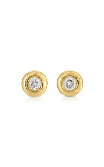 Octavia Elizabeth 18k Yellow Gold Diamond Nesting Gem Studs