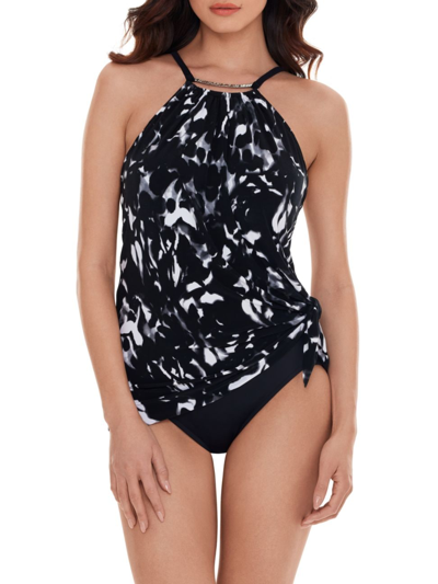 Magicsuit Swim, Plus Size Women's Parker One-piece Swimsuit In Black Multi